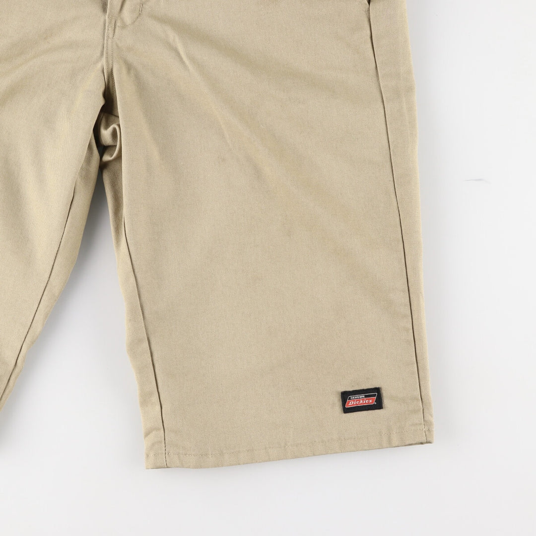 Dickies Work Shorts, Half Pants, Men's, W35 equivalent polyester Beige type Vintage Second Hand