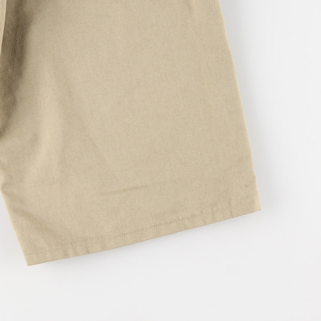 Dickies Work Shorts, Half Pants, Men's, W35 equivalent polyester Beige type Vintage Second Hand