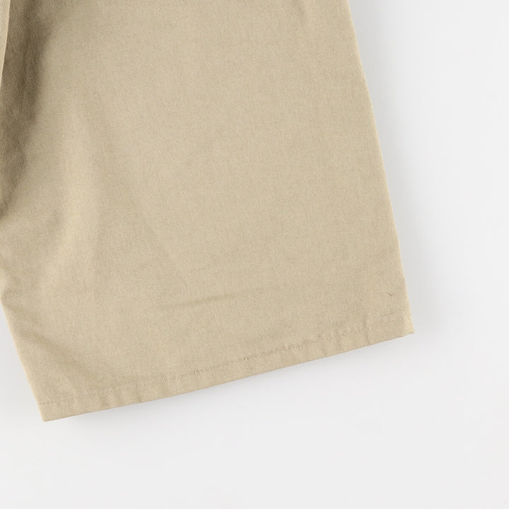 Dickies Work Shorts, Half Pants, Men's, W35 equivalent polyester Beige type Vintage Second Hand