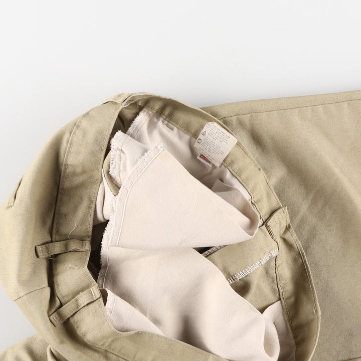 Dickies Work Shorts, Half Pants, Men's, W35 equivalent polyester Beige type Vintage Second Hand