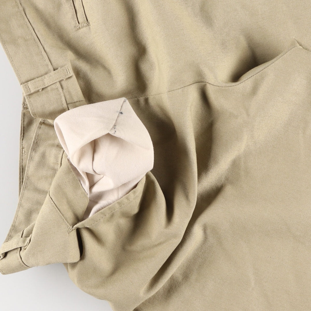 Dickies Work Shorts, Half Pants, Men's, W35 equivalent polyester Beige type Vintage Second Hand