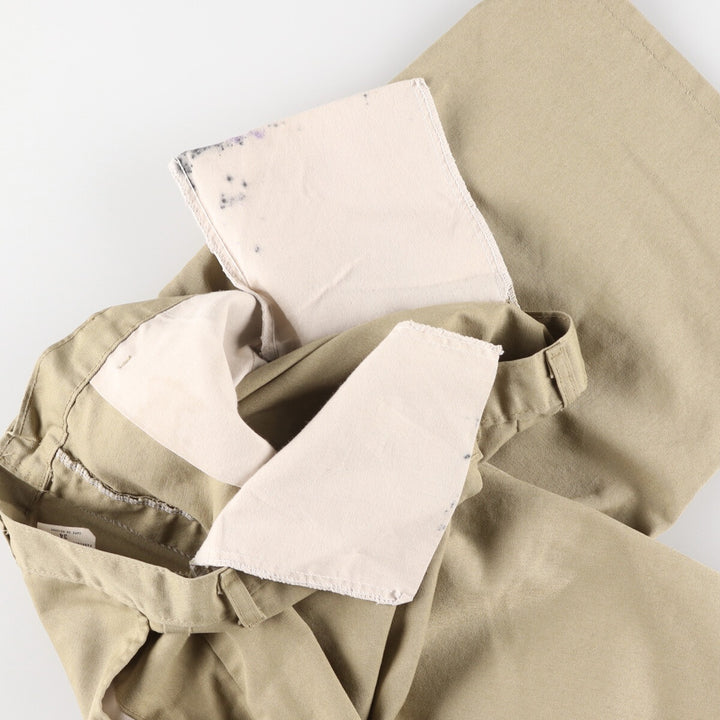 Dickies Work Shorts, Half Pants, Men's, W35 equivalent polyester Beige type Vintage Second Hand