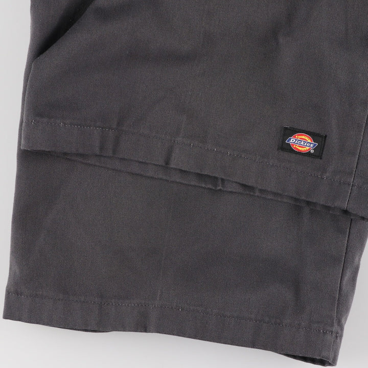 Dickies Loose Fit Work Shorts, Half Pants, Men's, W34 equivalent polyester gray type Vintage Second Hand