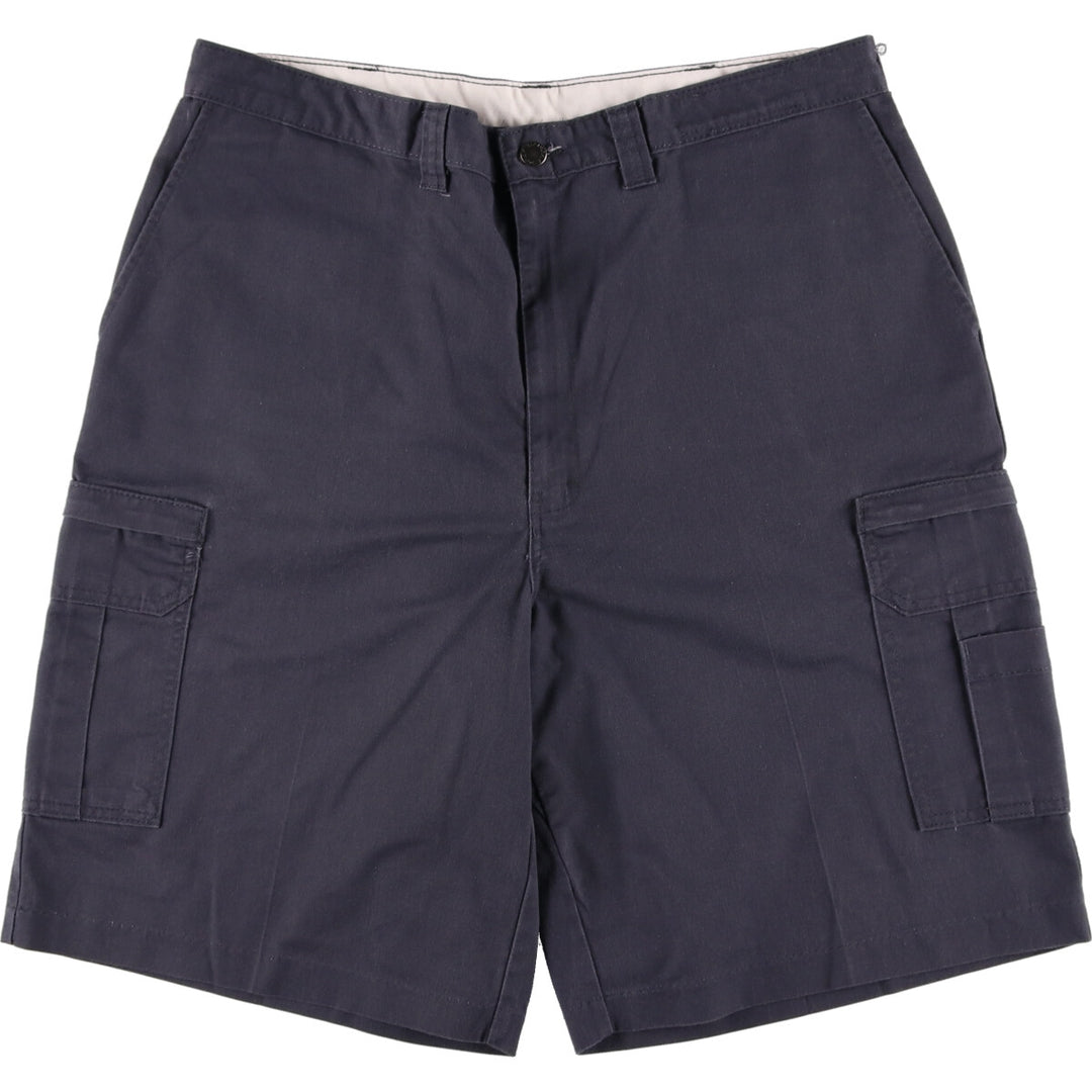 Dickies cargo shorts, half pants, men's, w37 equivalent, vintage polyester navy blue type Vintage Second Hand
