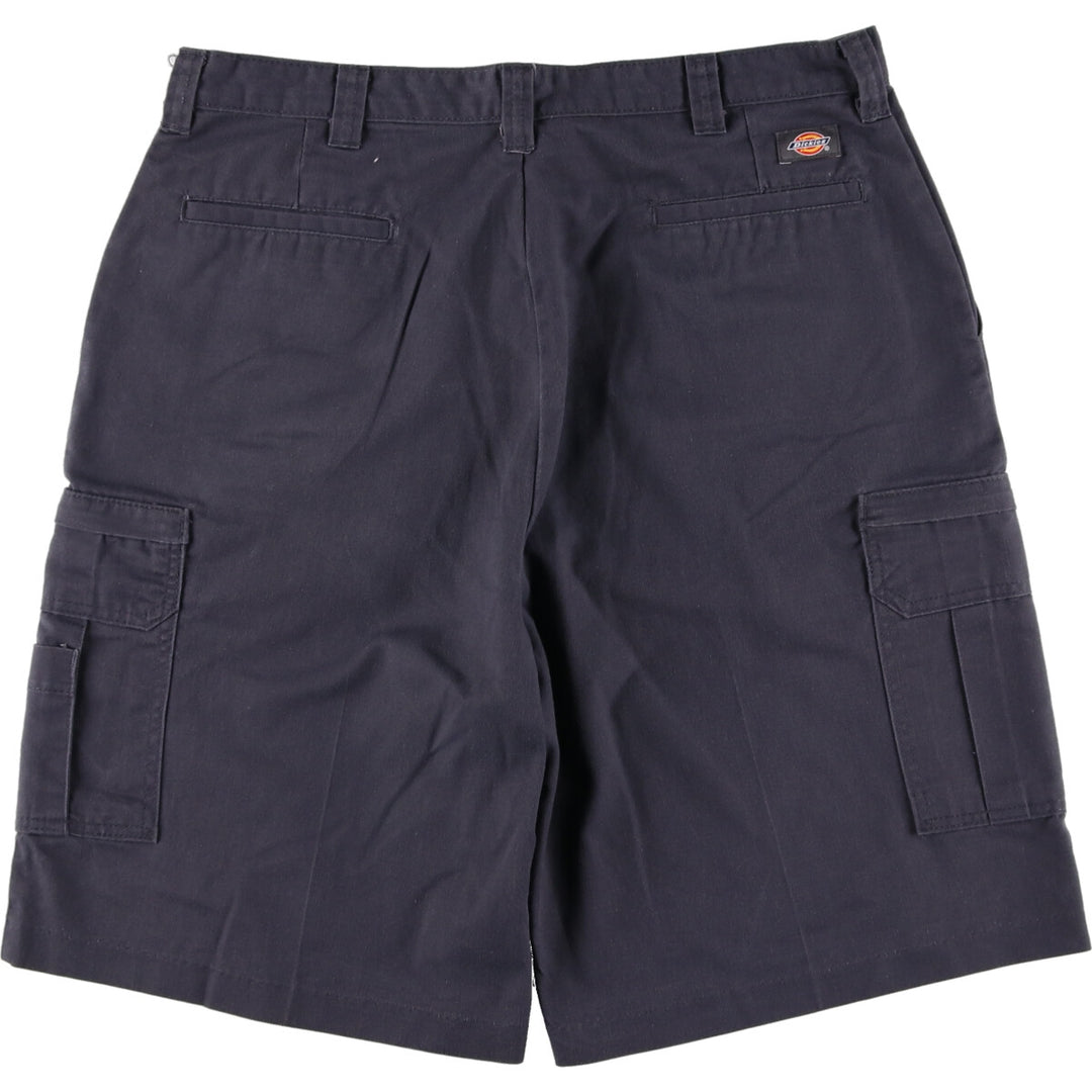 Dickies cargo shorts, half pants, men's, w37 equivalent, vintage polyester navy blue type Vintage Second Hand