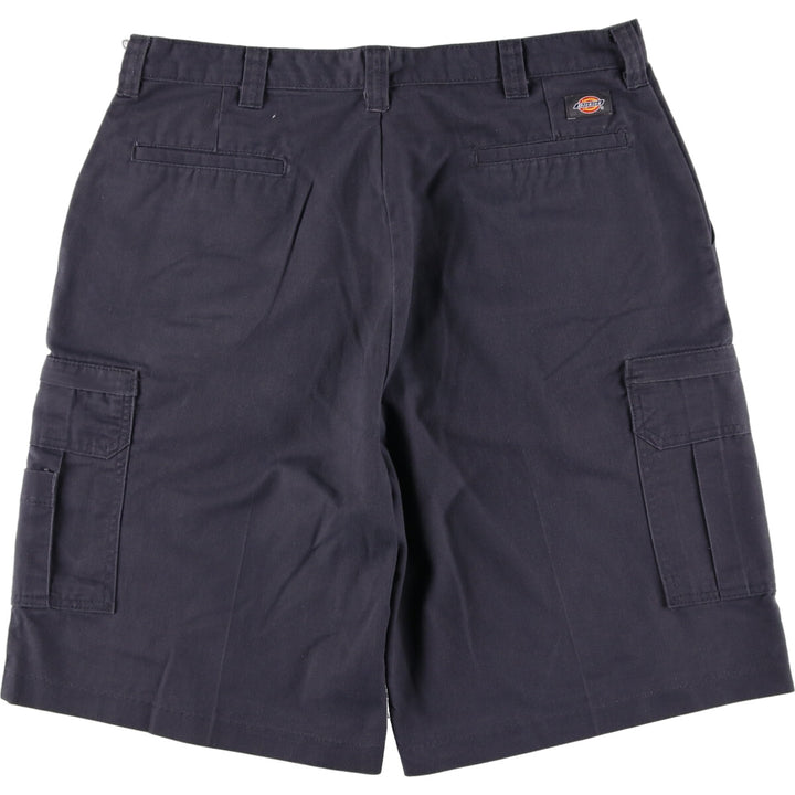 Dickies cargo shorts, half pants, men's, w37 equivalent, vintage polyester navy blue type Vintage Second Hand