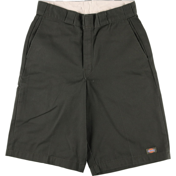 00'S Dickies work shorts, half pants, men's size w30 polyester Khaki type Vintage Second Hand