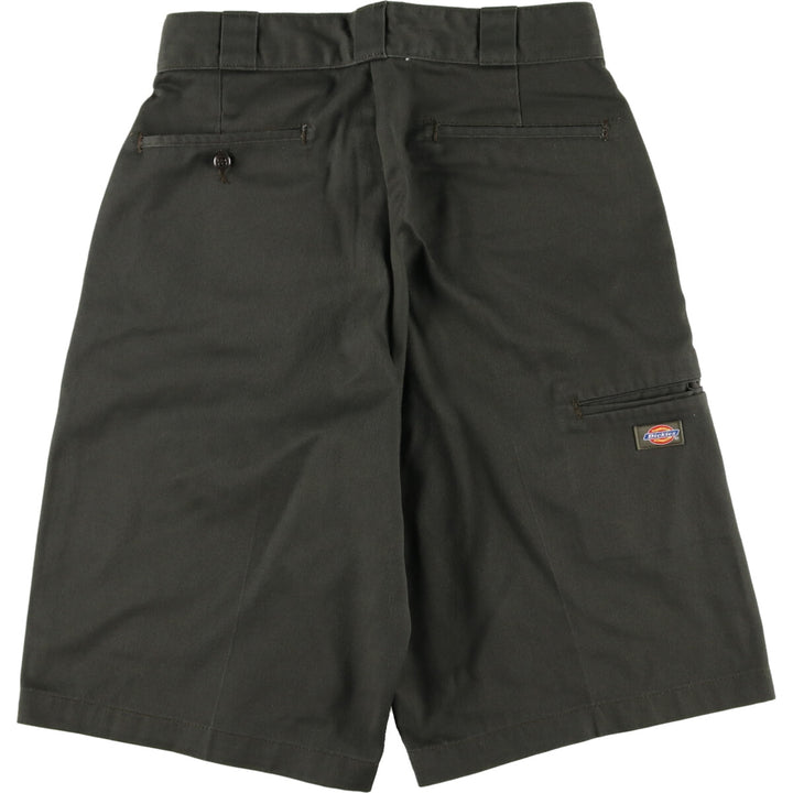 00'S Dickies work shorts, half pants, men's size w30 polyester Khaki type Vintage Second Hand
