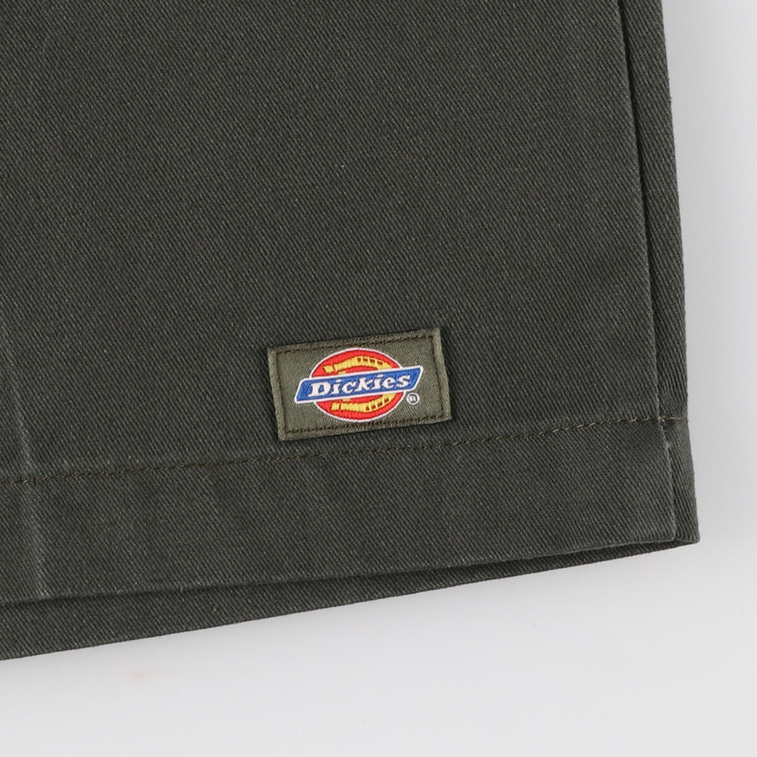 00'S Dickies work shorts, half pants, men's size w30 polyester Khaki type Vintage Second Hand