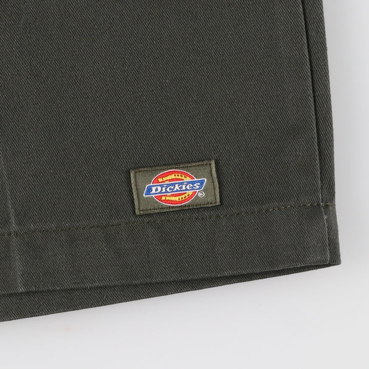 00'S Dickies work shorts, half pants, men's size w30 polyester Khaki type Vintage Second Hand