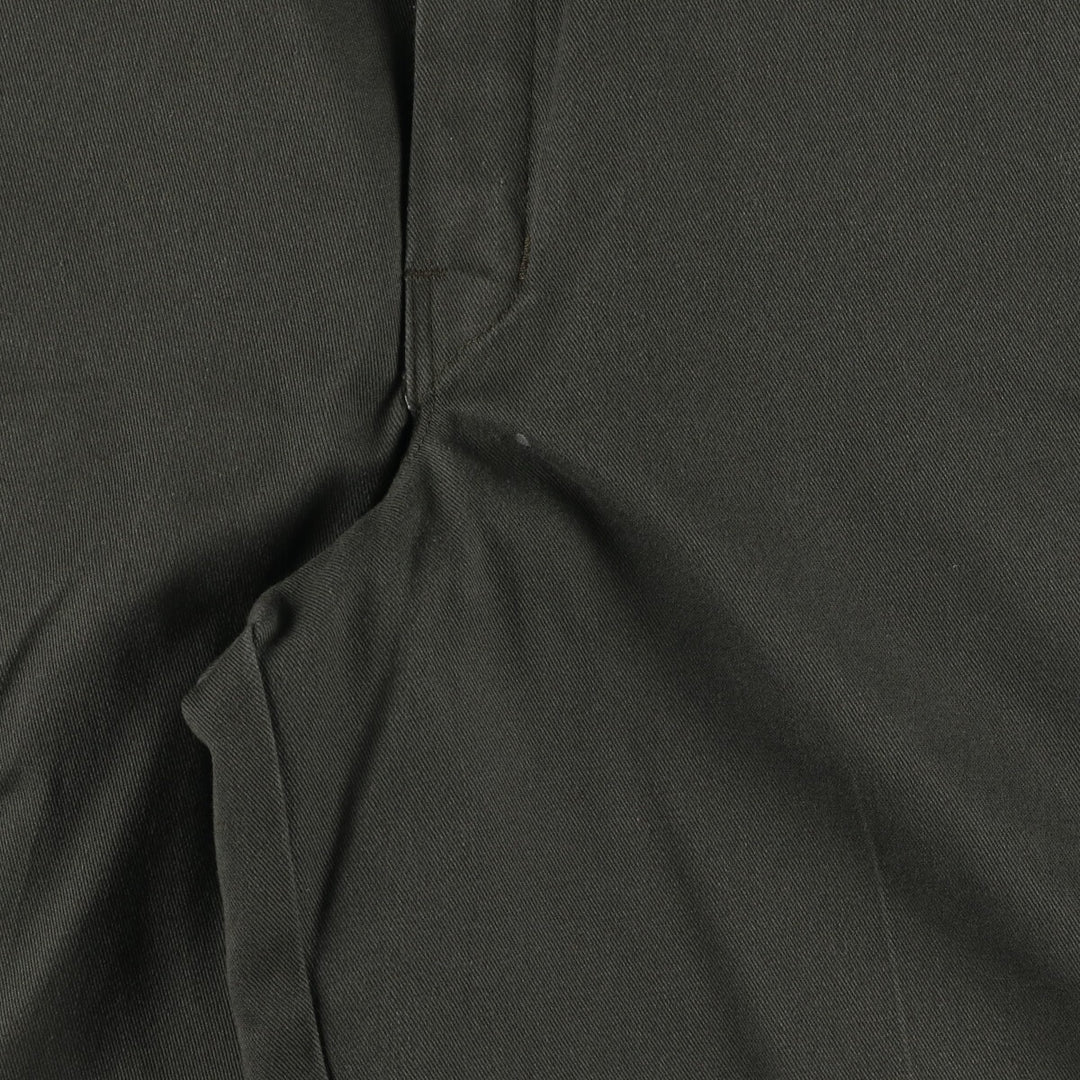 00'S Dickies work shorts, half pants, men's size w30 polyester Khaki type Vintage Second Hand