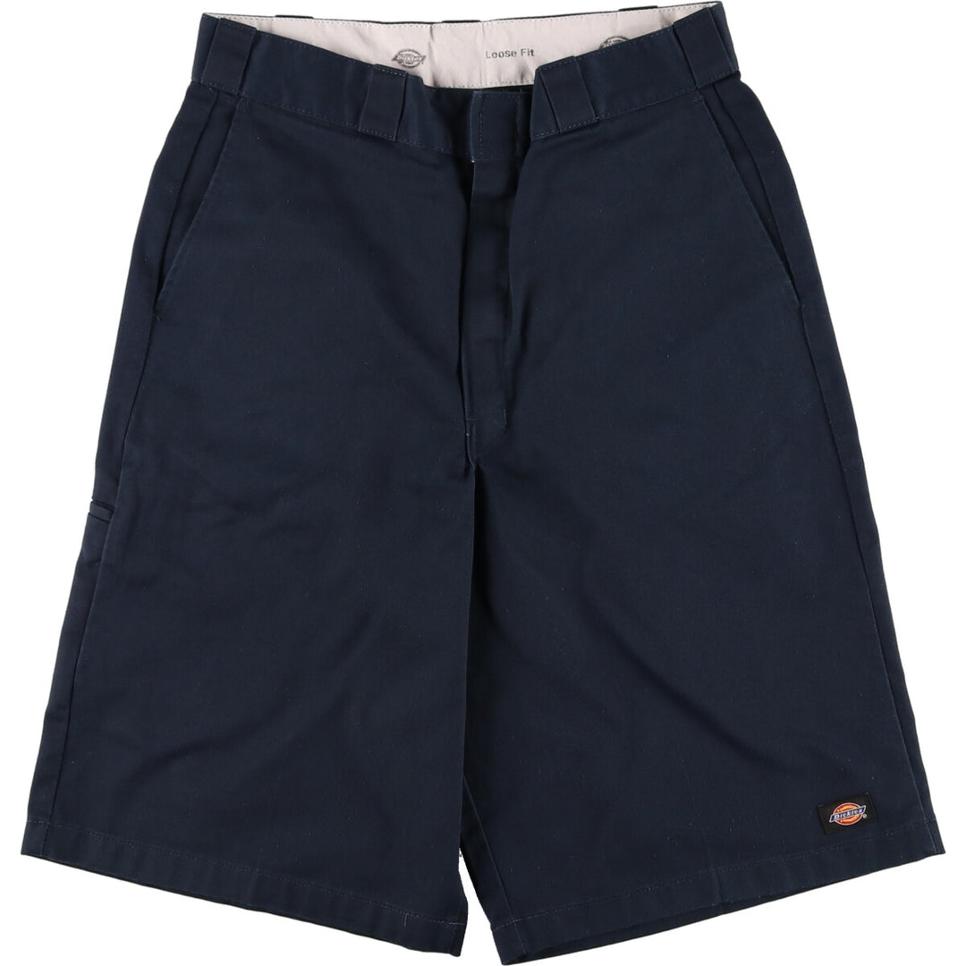 Dickies Loose Fit Work Shorts, Half Pants, Men's, W32 equivalent polyester navy blue type Vintage Second Hand