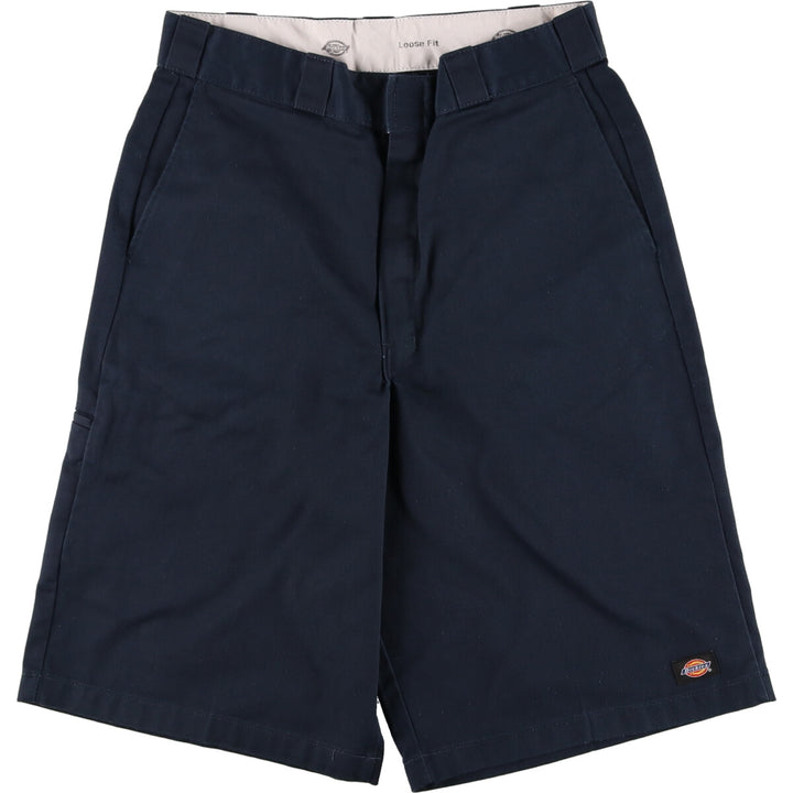 Dickies Loose Fit Work Shorts, Half Pants, Men's, W32 equivalent polyester navy blue type Vintage Second Hand