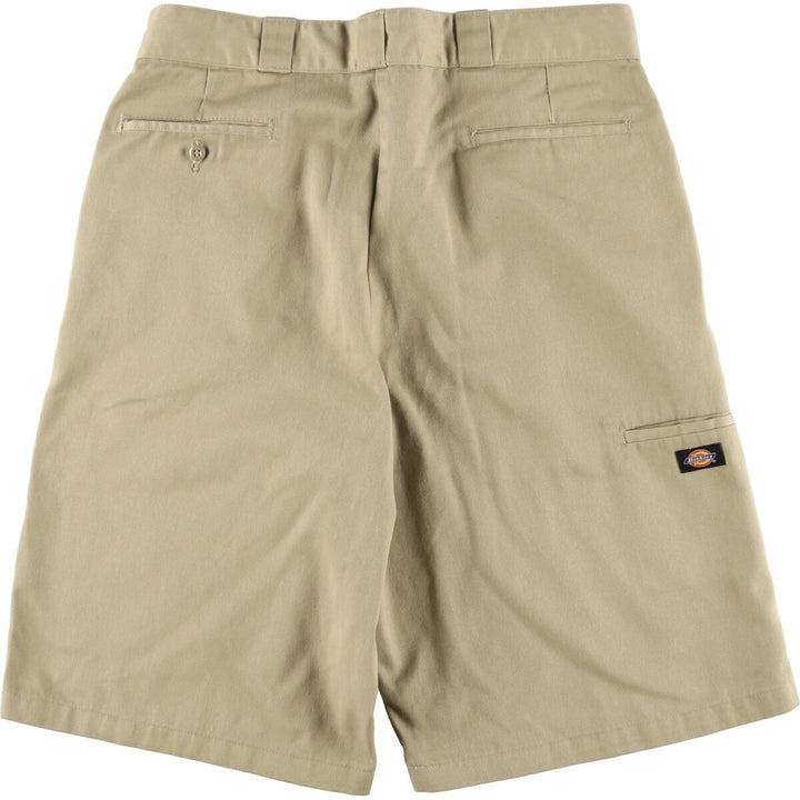 Dickies Loose Fit Work Shorts, Half Pants, Men's, W37 equivalent polyester Beige type Vintage Second Hand