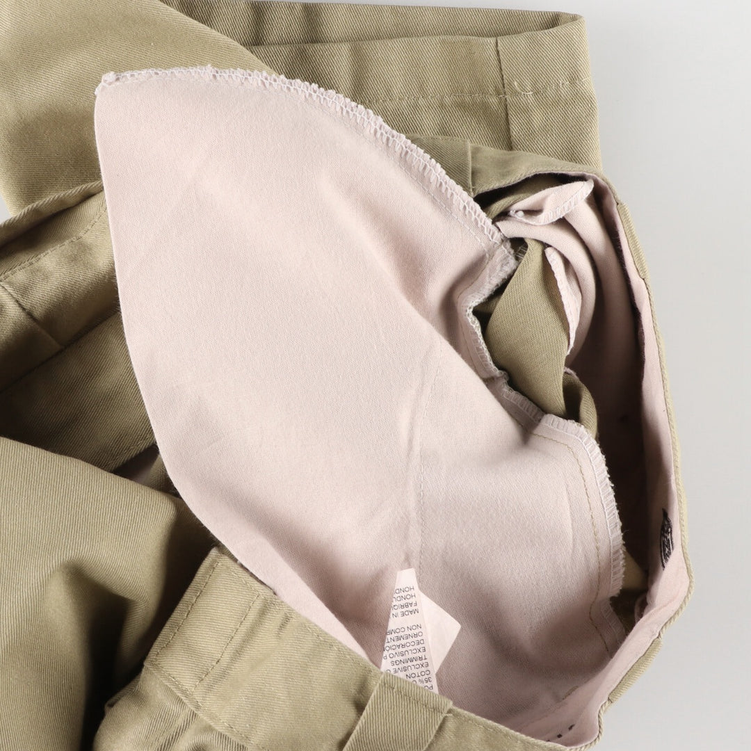 Dickies Loose Fit Work Shorts, Half Pants, Men's, W37 equivalent polyester Beige type Vintage Second Hand