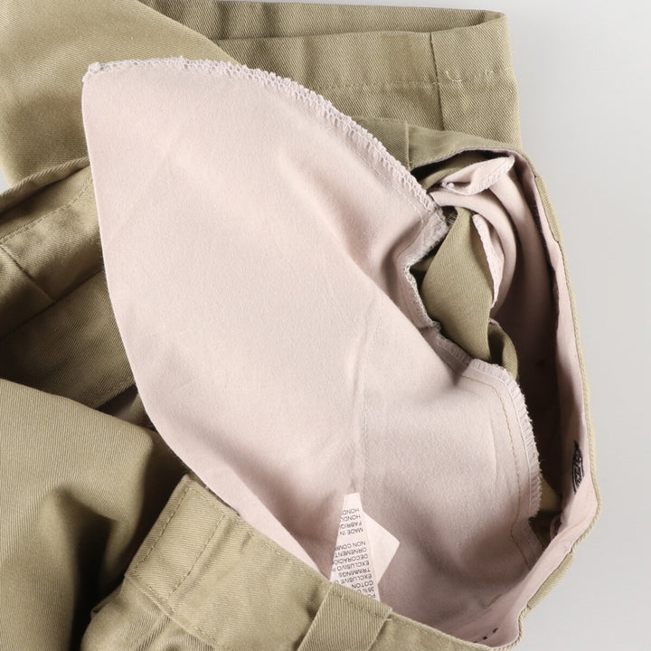 Dickies Loose Fit Work Shorts, Half Pants, Men's, W37 equivalent polyester Beige type Vintage Second Hand