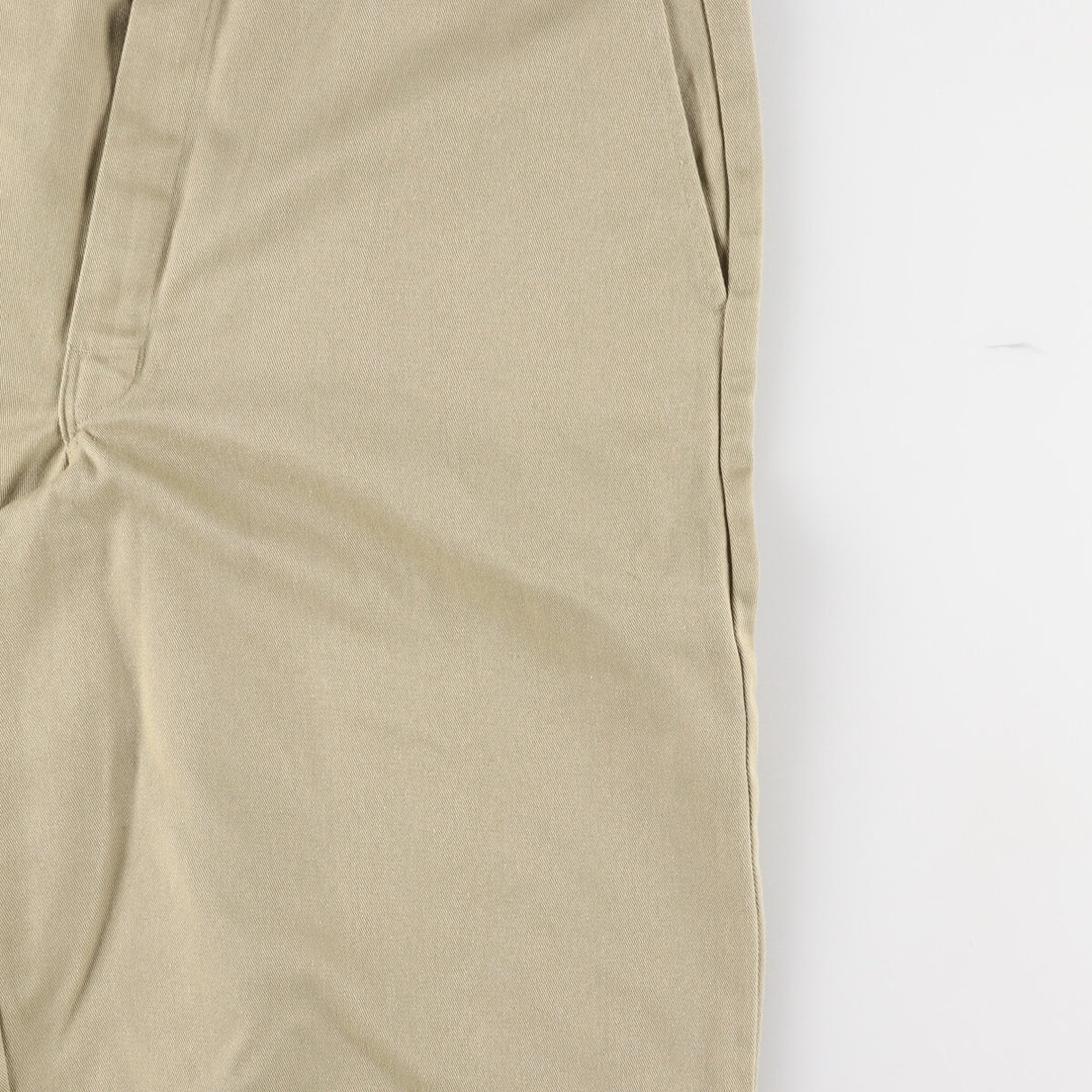 Dickies Loose Fit Work Shorts, Half Pants, Men's, W37 equivalent polyester Beige type Vintage Second Hand