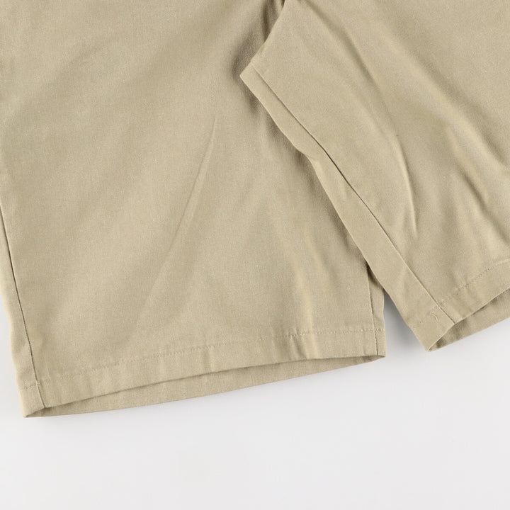 Dickies Loose Fit Work Shorts, Half Pants, Men's, W37 equivalent polyester Beige type Vintage Second Hand