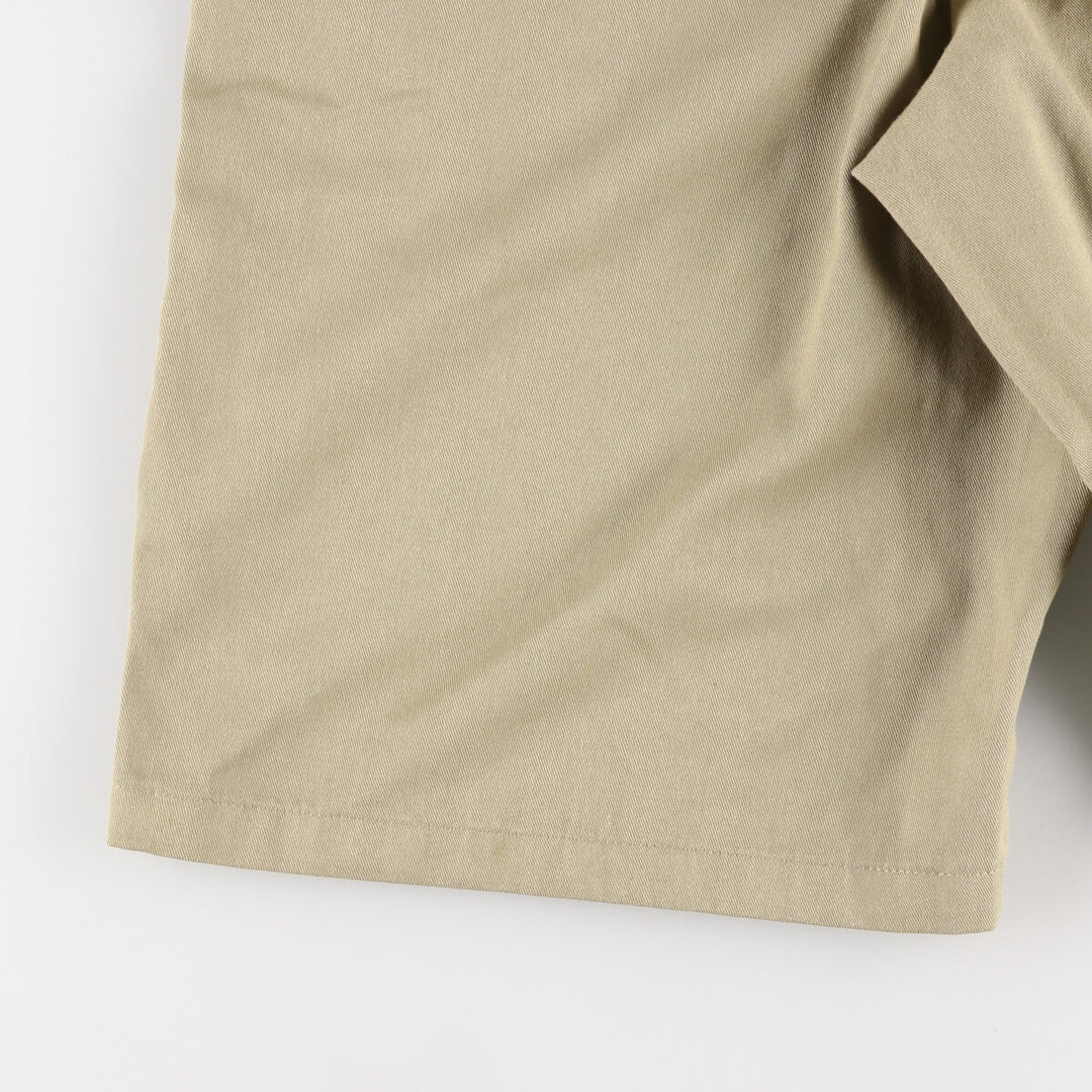 Dickies Loose Fit Work Shorts, Half Pants, Men's, W37 equivalent polyester Beige type Vintage Second Hand