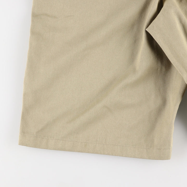 Dickies Loose Fit Work Shorts, Half Pants, Men's, W37 equivalent polyester Beige type Vintage Second Hand