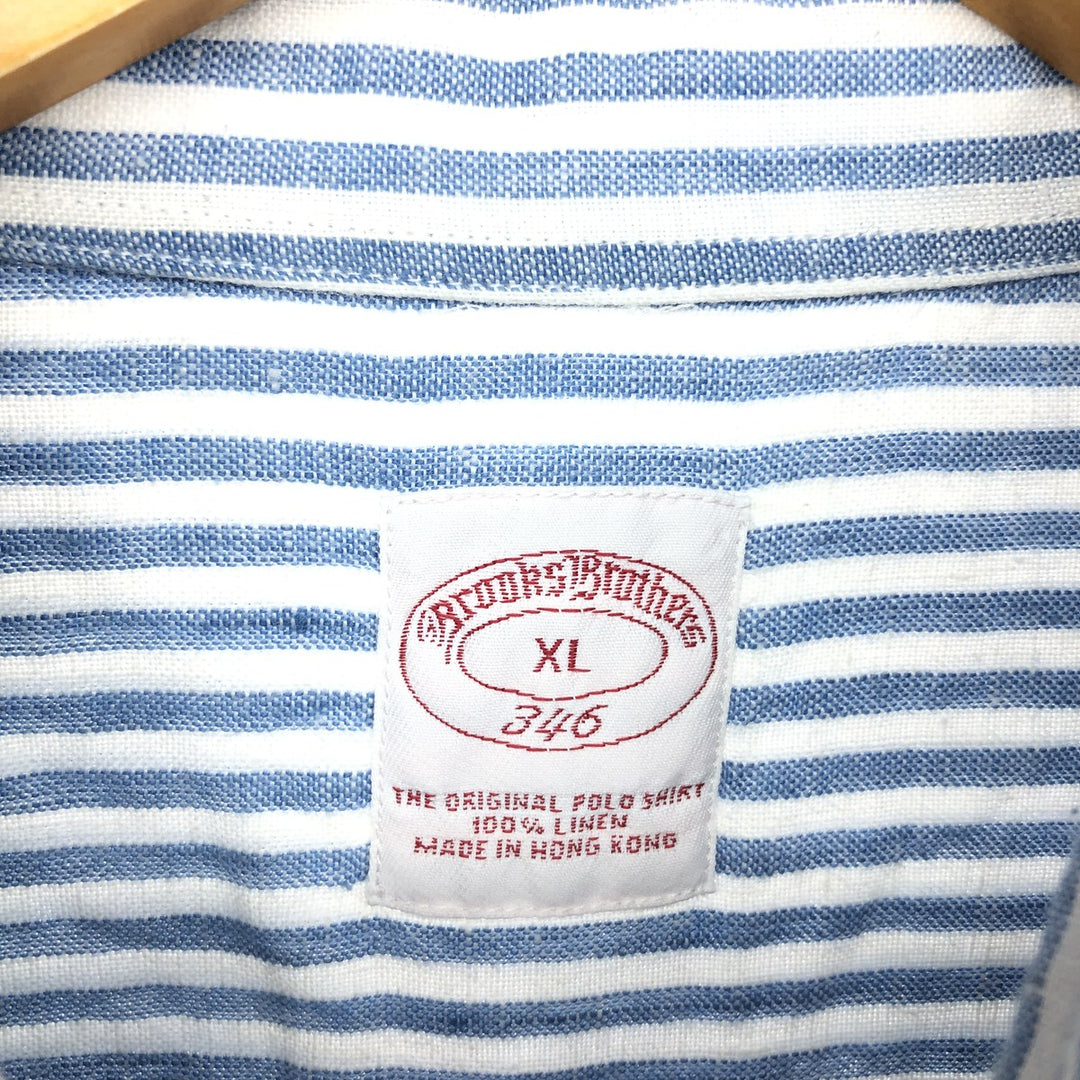 Brooks Brothers Short Sleeve Button Down Striped Shirt Men's XL / eaa467606