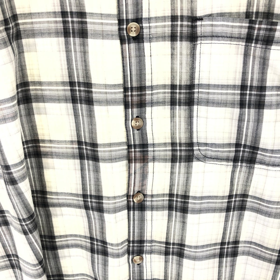 Dickies Check Pattern Short Sleeve Work Shirt Men's XL / eaa467630