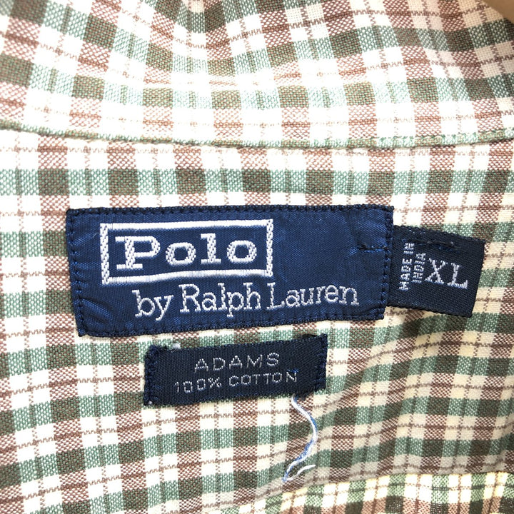 90'S Ralph Lauren POLO by Ralph Lauren ADAMS short sleeve open collar shirt men's XL equivalent vintage /eaa467715