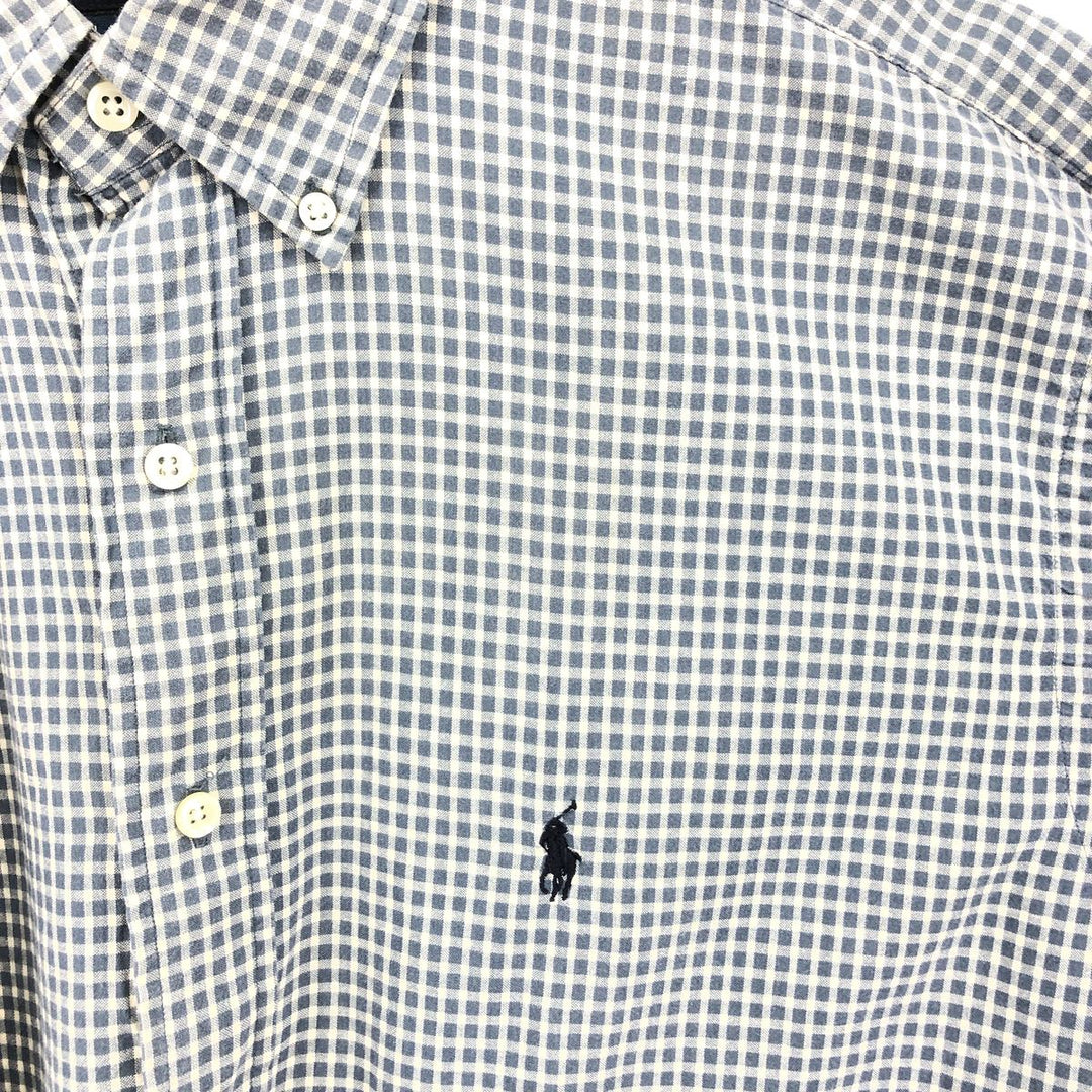 Ralph Lauren BLAIRE short sleeve button down check shirt men's size M / eaa467717