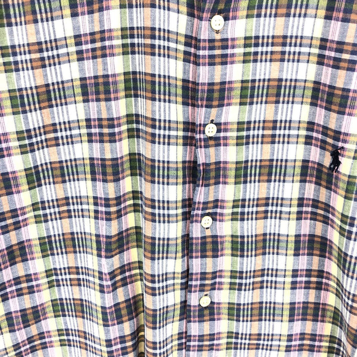 Ralph Lauren MCMEEL short sleeve button down check shirt men's XL equivalent vintage /eaa467724