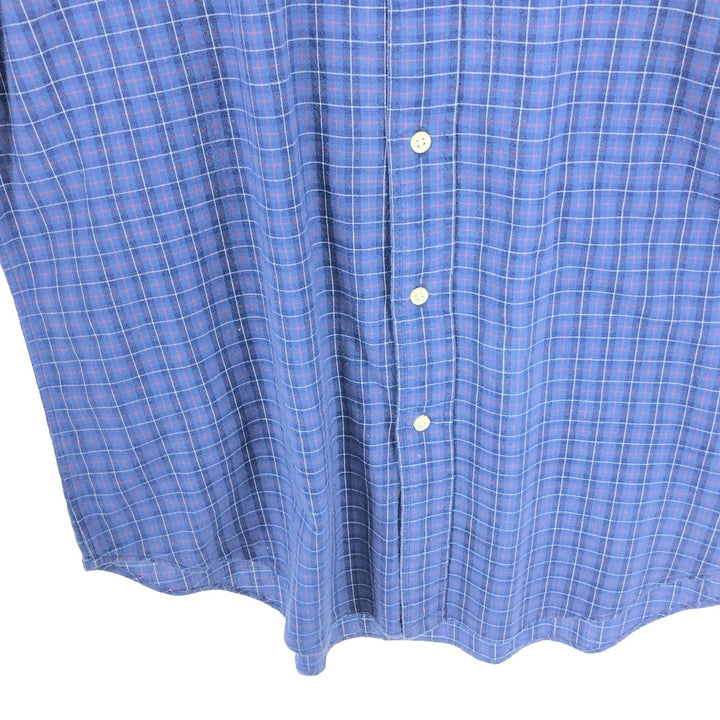 Ralph Lauren Classic Fit short sleeve button down check shirt men's size L vintage / eaa467727