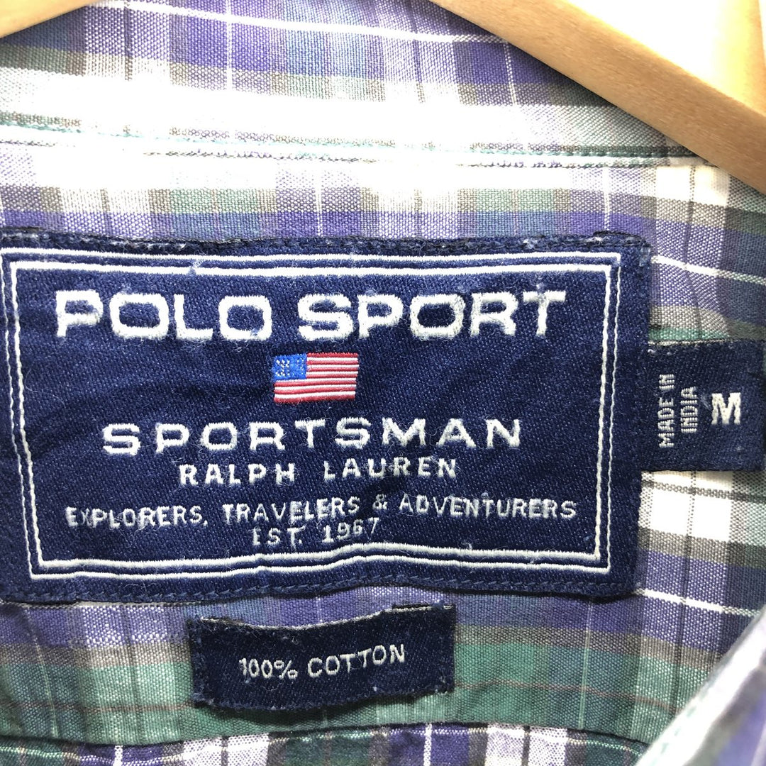 90'S Ralph Lauren POLO SPORTSMAN short sleeve cotton shirt, men's size M, vintage /eaa467729