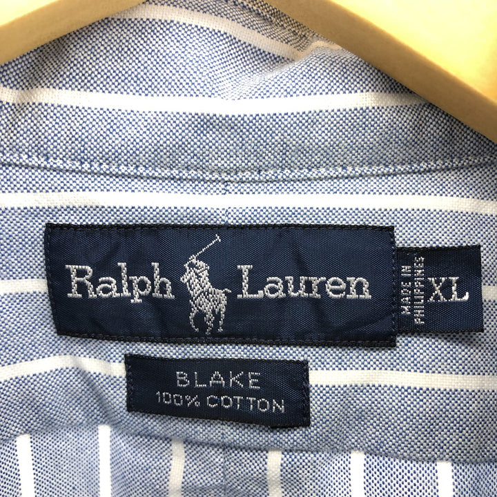 Ralph Lauren BLAKE short sleeve button down striped shirt men's XL size /eaa467736