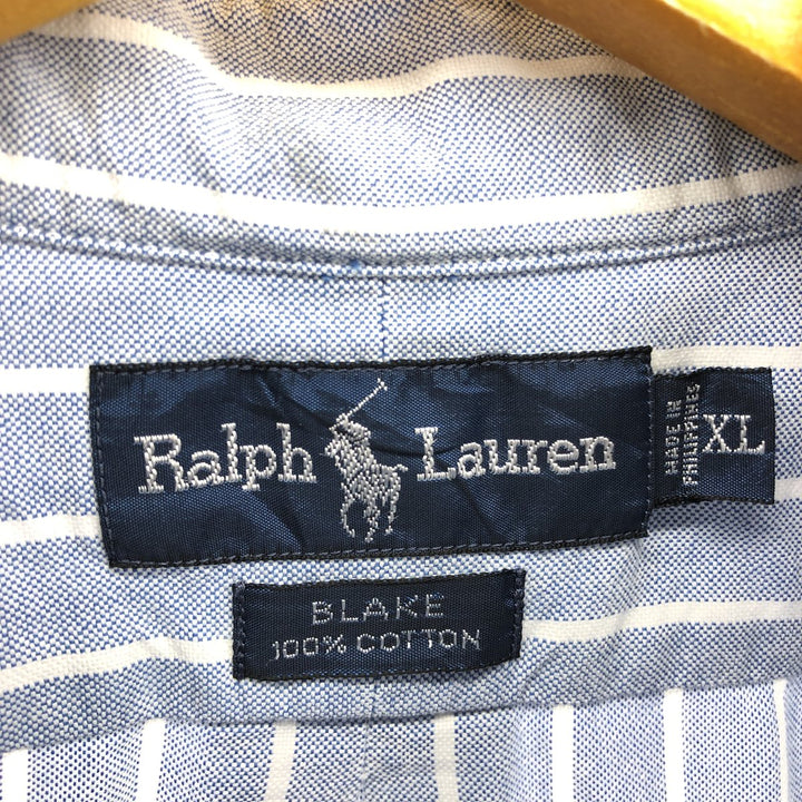 Ralph Lauren BLAKE short sleeve button down striped shirt men's XL equivalent /eaa467740