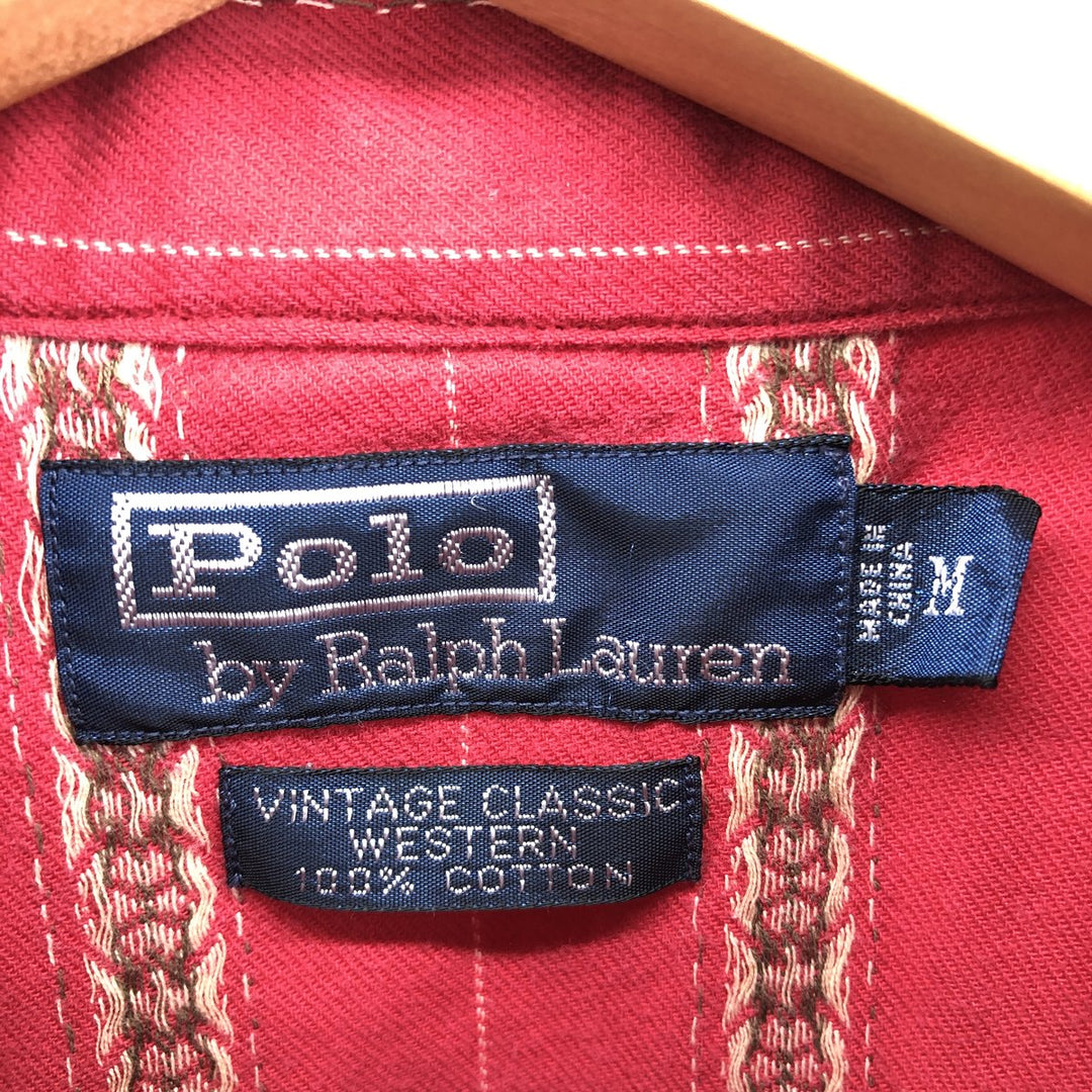 Ralph Lauren POLO by Ralph Lauren Stripe Pattern Short Sleeve Western Shirt Men's M /eaa467743