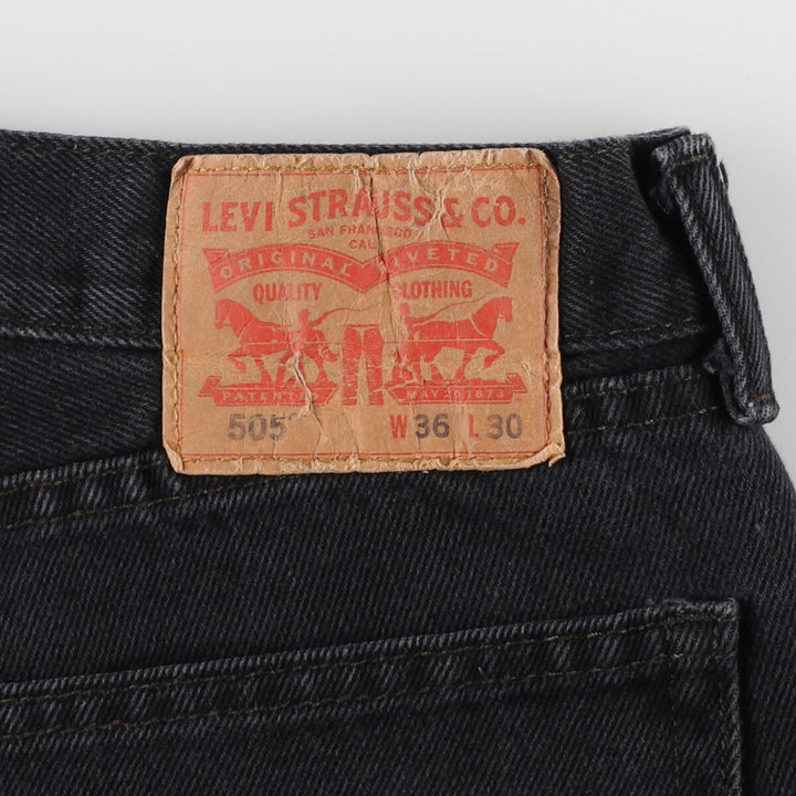 Levi's 505 Black Denim Tapered Denim Pants Men's W37 equivalent / eaa467800