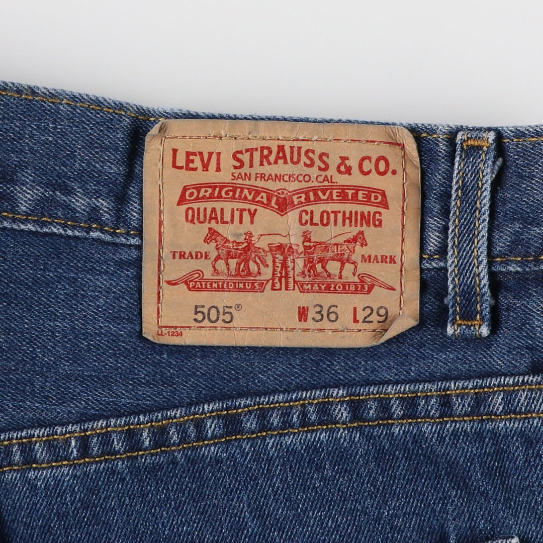 00'S Levi's 505 REGULAR FIT tapered denim pants for men, w37 equivalent, vintage / eaa467803