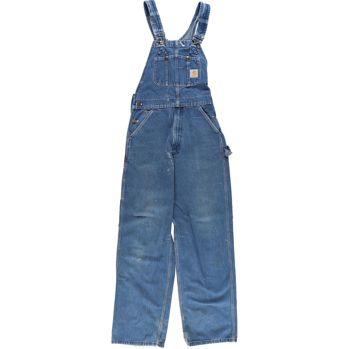 90'S Carhartt denim overalls, made in the USA, men's size w33, vintage /eaa467925