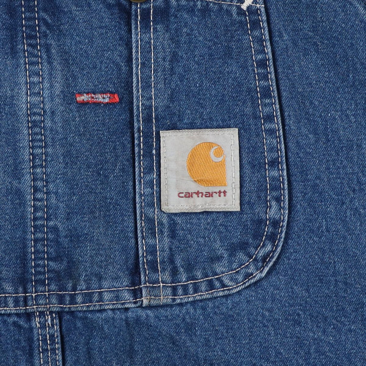 Big size Carhartt denim overalls made in USA, men's w47 equivalent / eaa467976