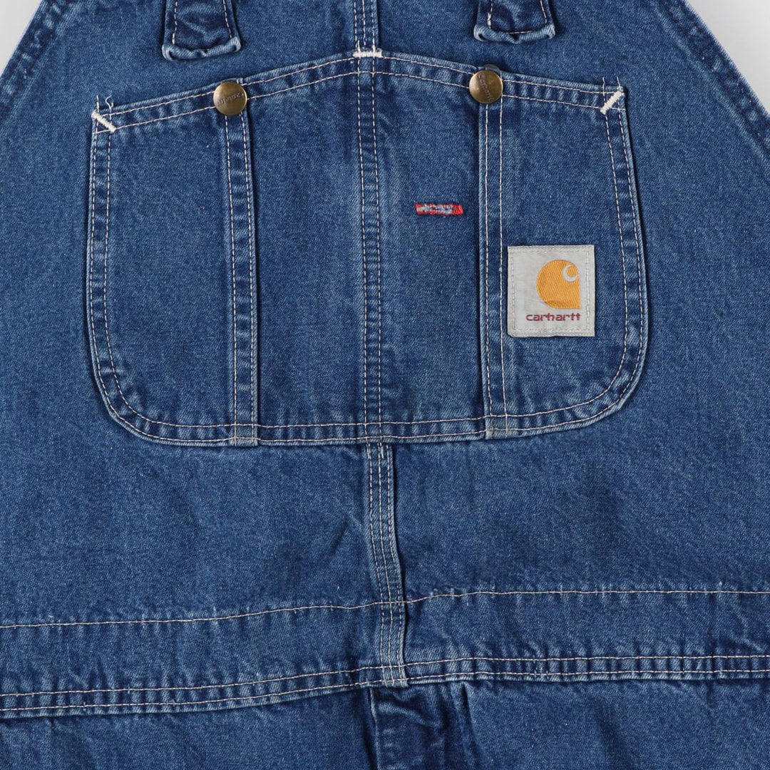 Big size Carhartt denim overalls made in USA, men's w47 equivalent / eaa467976