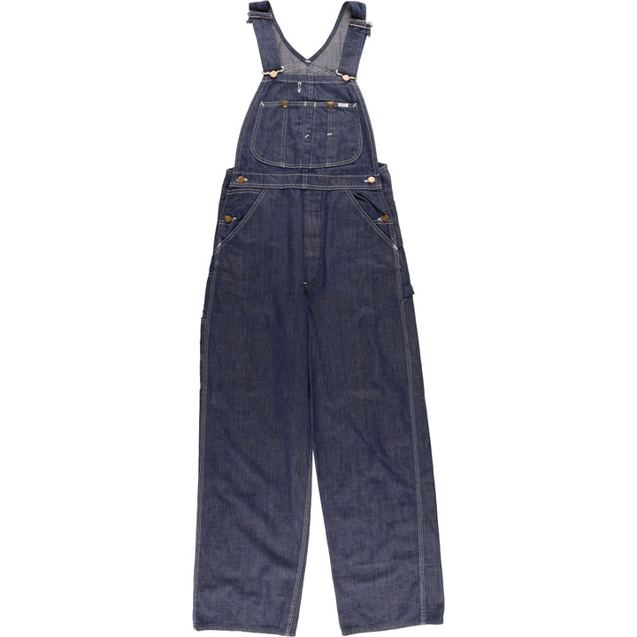 70'S Lee Bat-dyed Denim Overalls, Made in USA, Men's, W32, Vintage /eaa467978