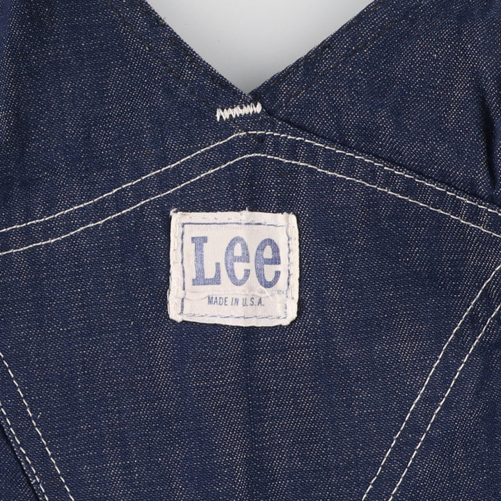 70'S Lee Bat-dyed Denim Overalls, Made in USA, Men's, W32, Vintage /eaa467978