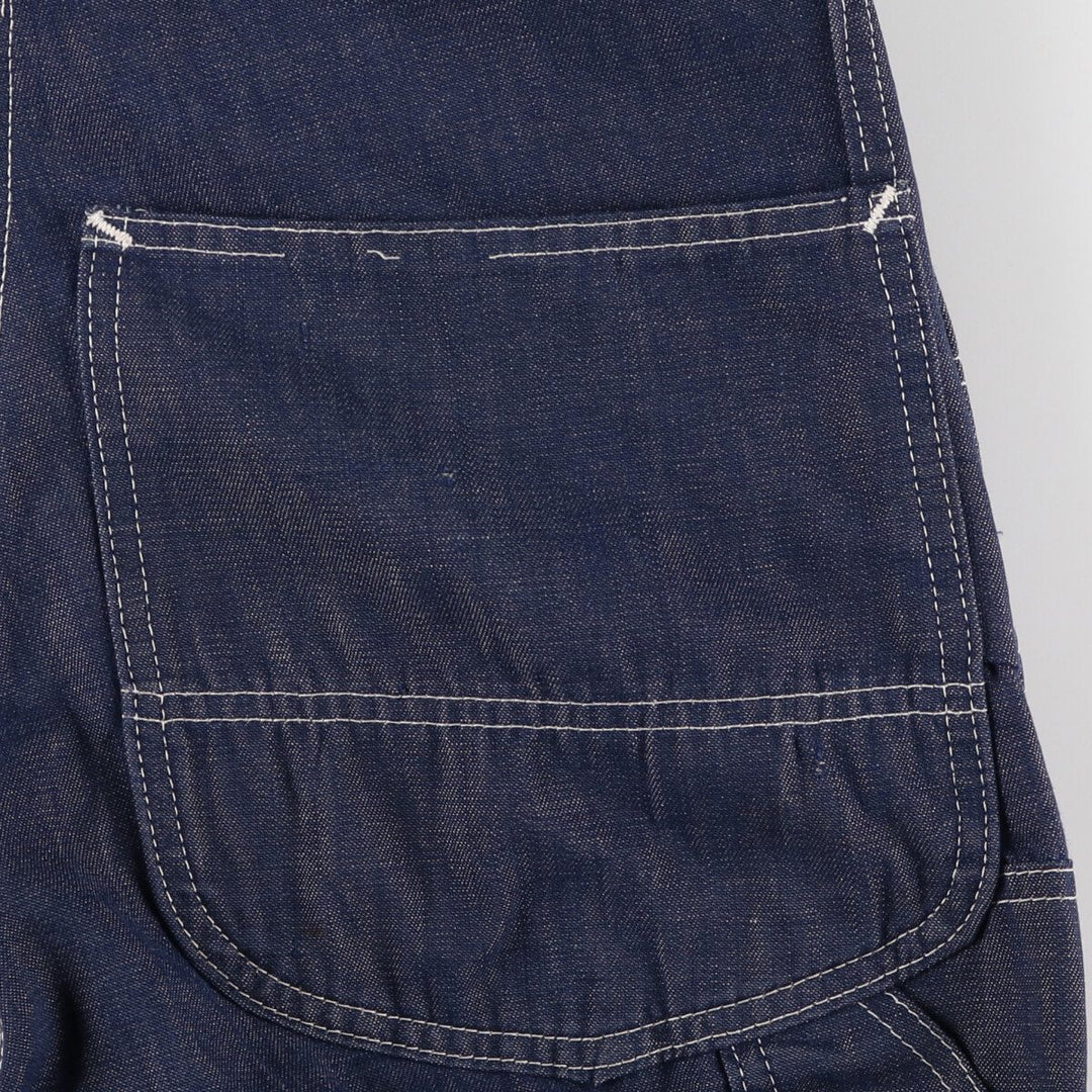 70'S Lee Bat-dyed Denim Overalls, Made in USA, Men's, W32, Vintage /eaa467978