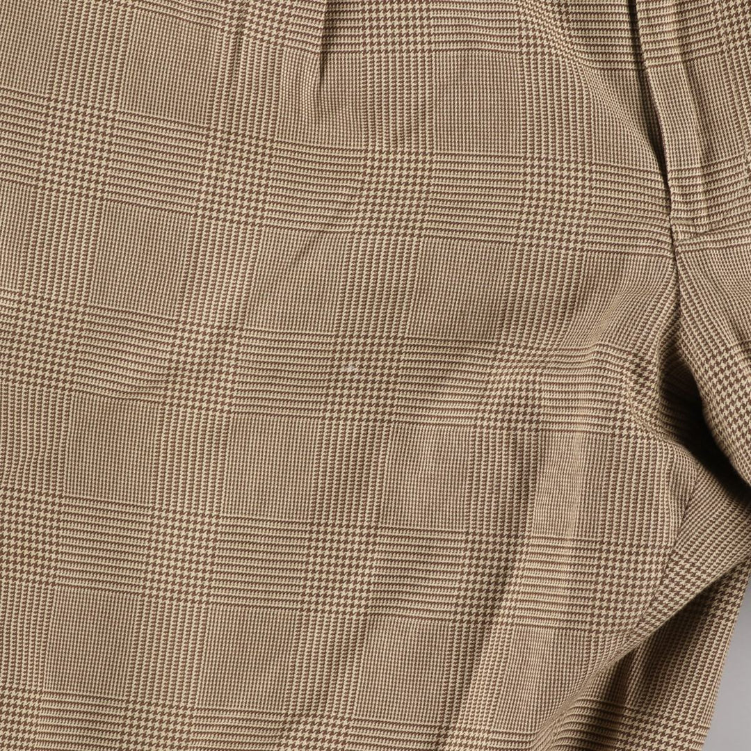 Ralph Lauren POLO by Ralph Lauren Houndstooth Pattern Two-pleat Cotton Slacks Pants Men's W36 / eaa467982