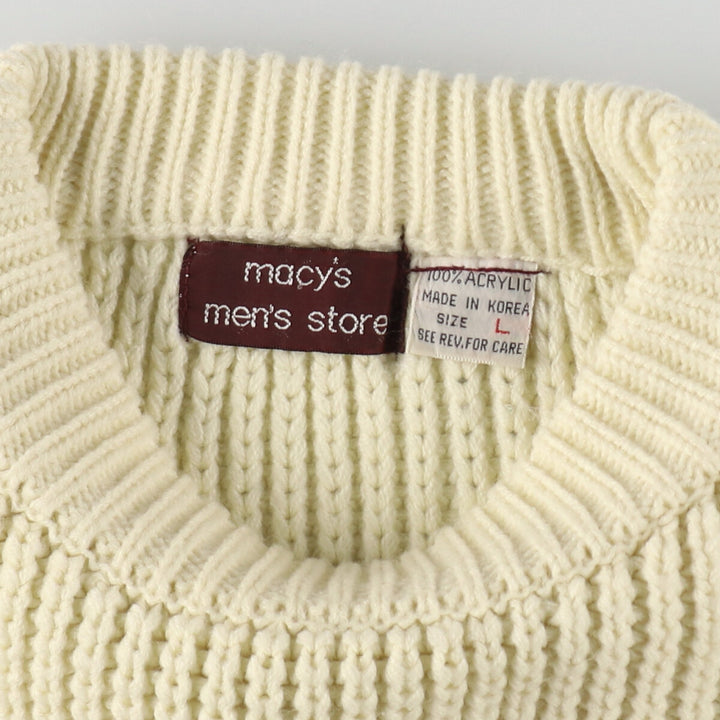 macy's men's store acrylic knit sweater men's size L /eaa468012