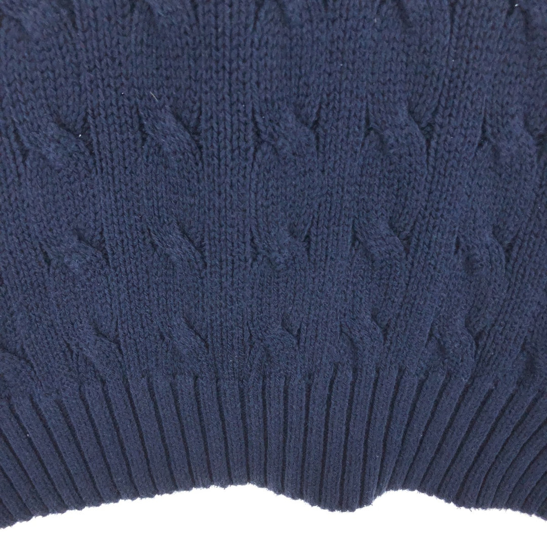 90'S Ralph Lauren POLO RALPH LAUREN Cable knit Pima cotton knit sweater Men's XXL / eaa468023