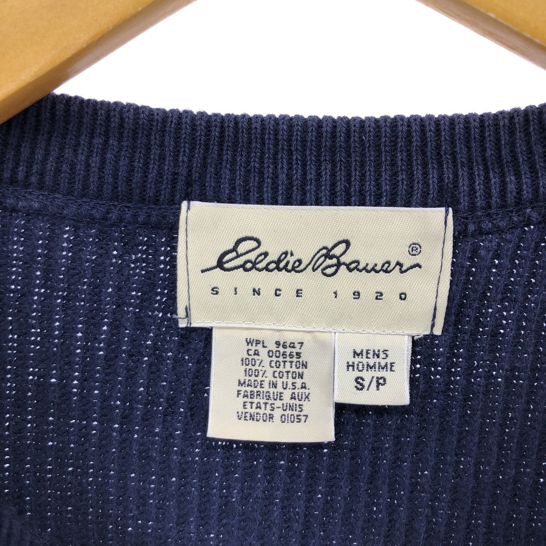 Eddie Bauer Ribbed Cotton Knit Sweater Made in USA Men's S Size / eaa468033