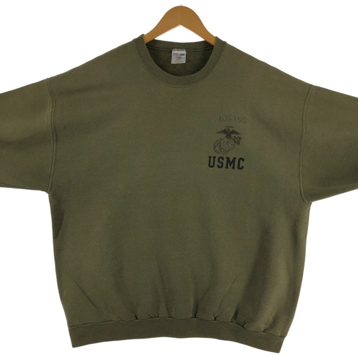 90s~00'S Jerzees USMC Printed Sweatshirt Trainer Men's XL Vintage /eaa468063