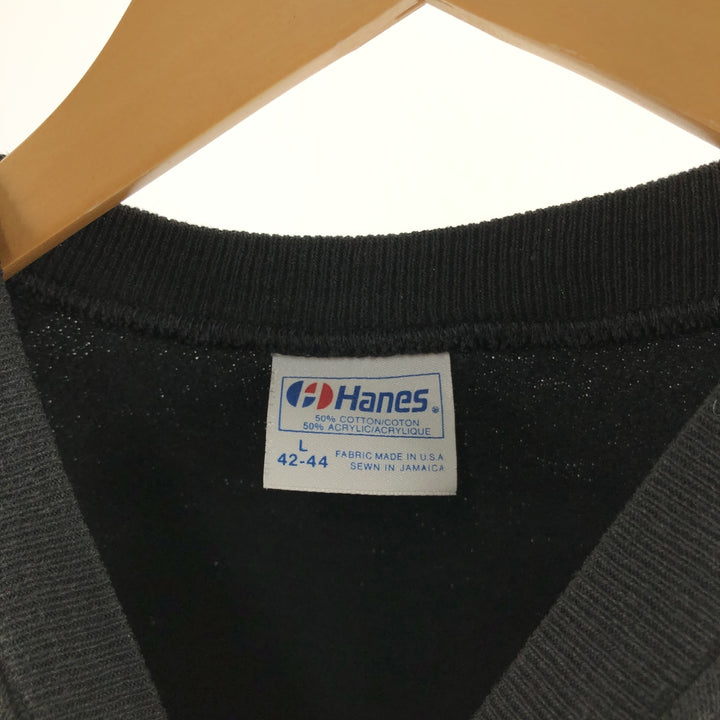 80'S Hanes Blue Tag Sweatshirt, Made in USA, Men's L Size, Vintage /eaa468096