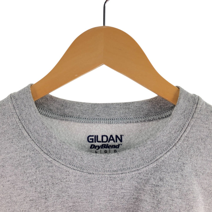 Gildan GILDAN back print sweatshirt, trainer, men's size L /eaa468133