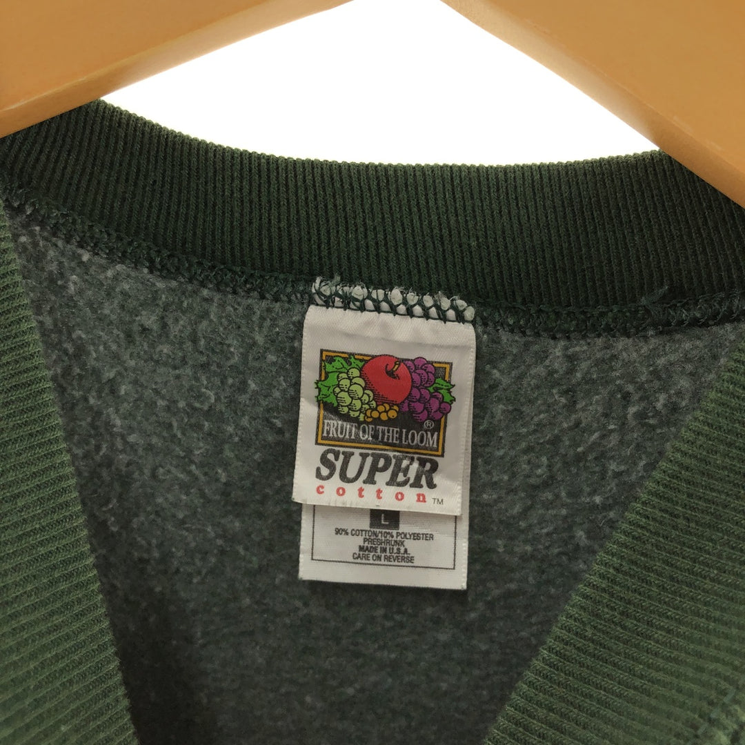 90'S Fruit of the Loom sweatshirt, made in the USA, men's size L, long sleeves / eaa468142